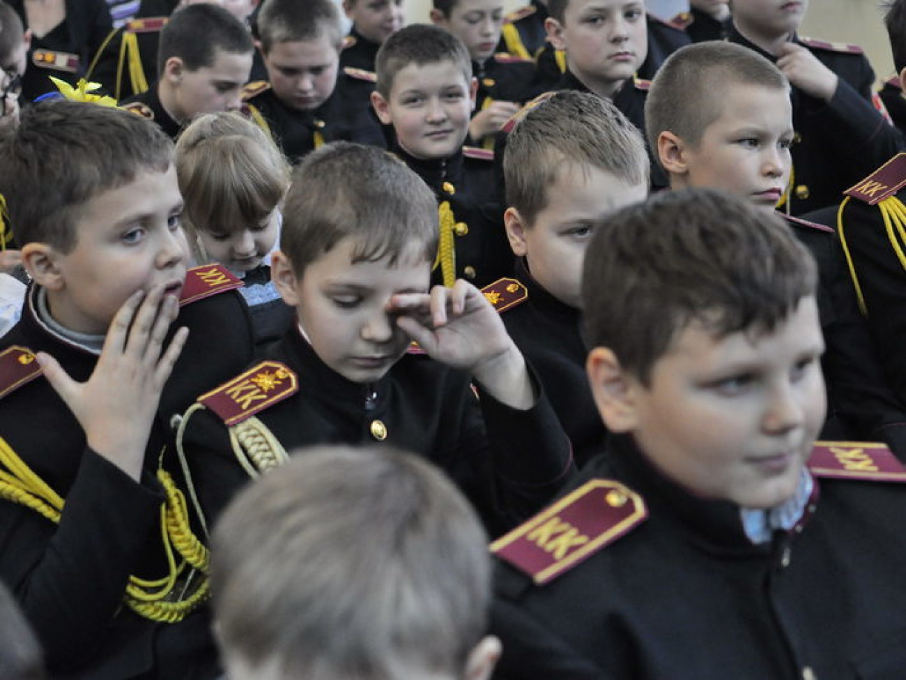 Как киевские кадеты и барышни Андреевские вечерницы провели