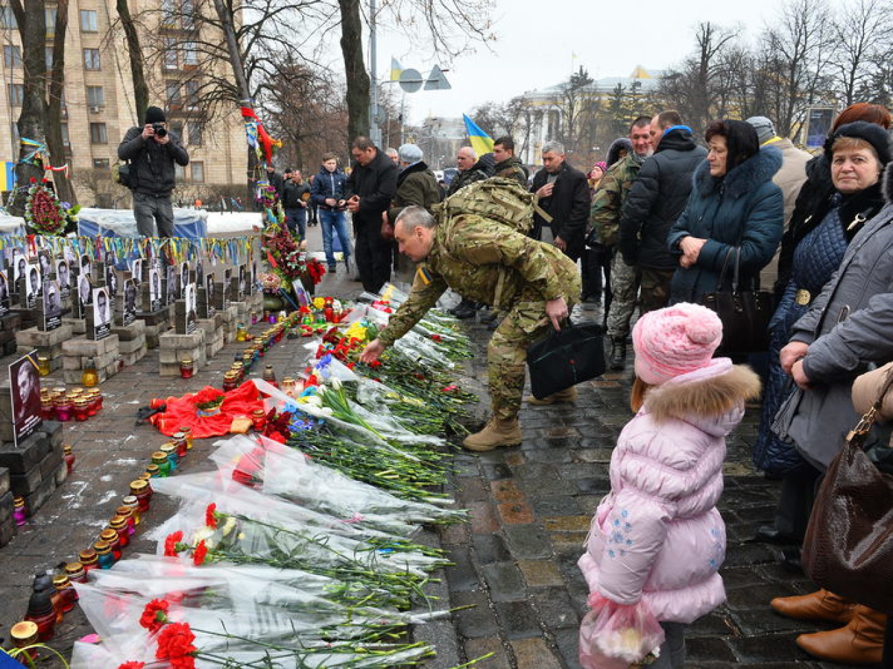 На Майдане помянули Героев Небесной Сотни