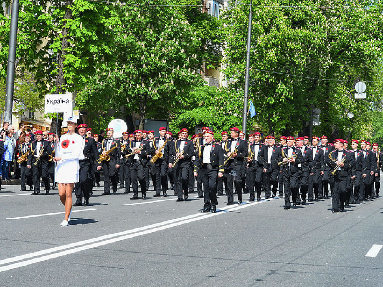 Военные оркестры прошлись маршем по Киеве