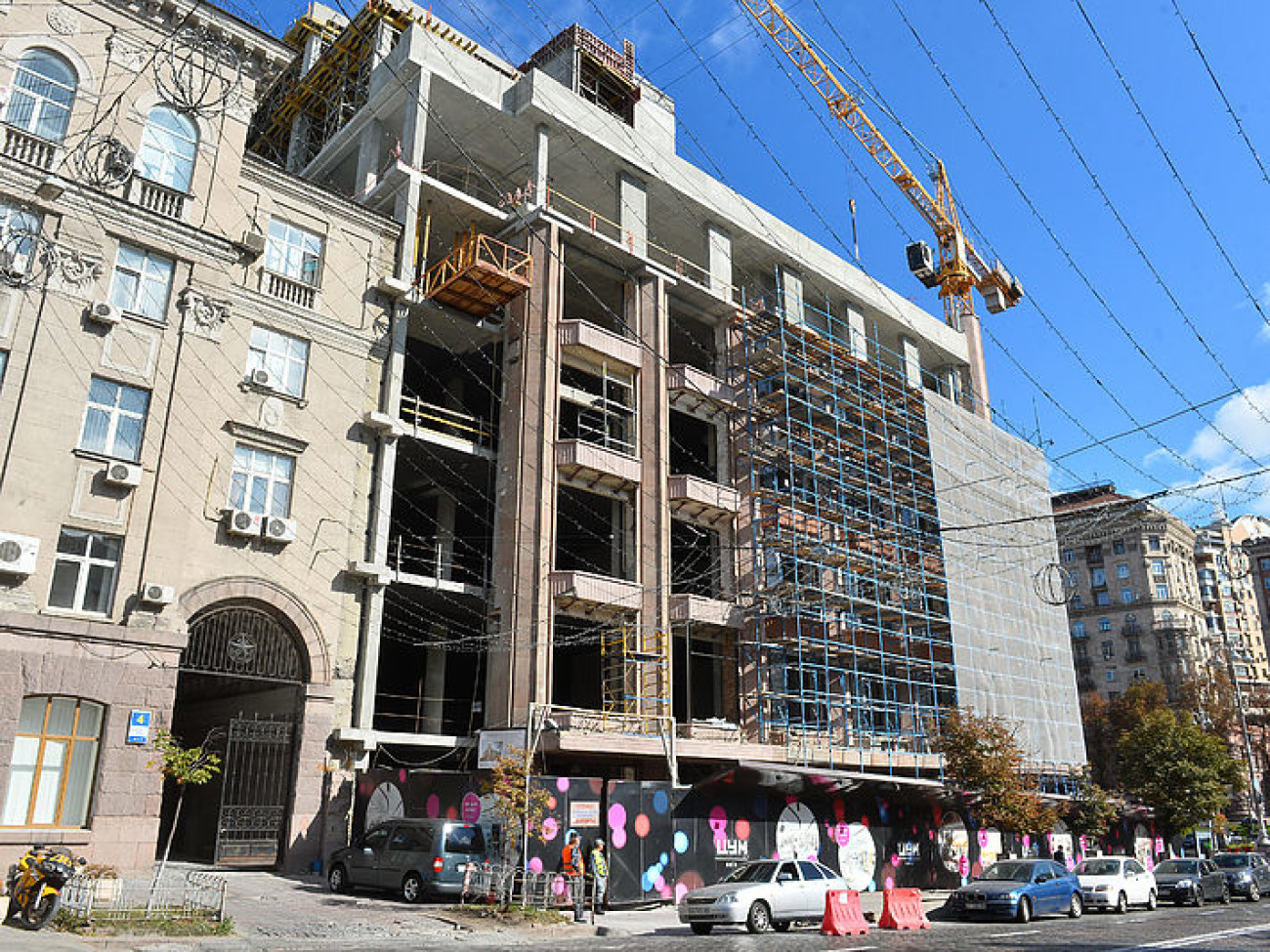 Реконструкция киевского ЦУМа идет полным ходом
