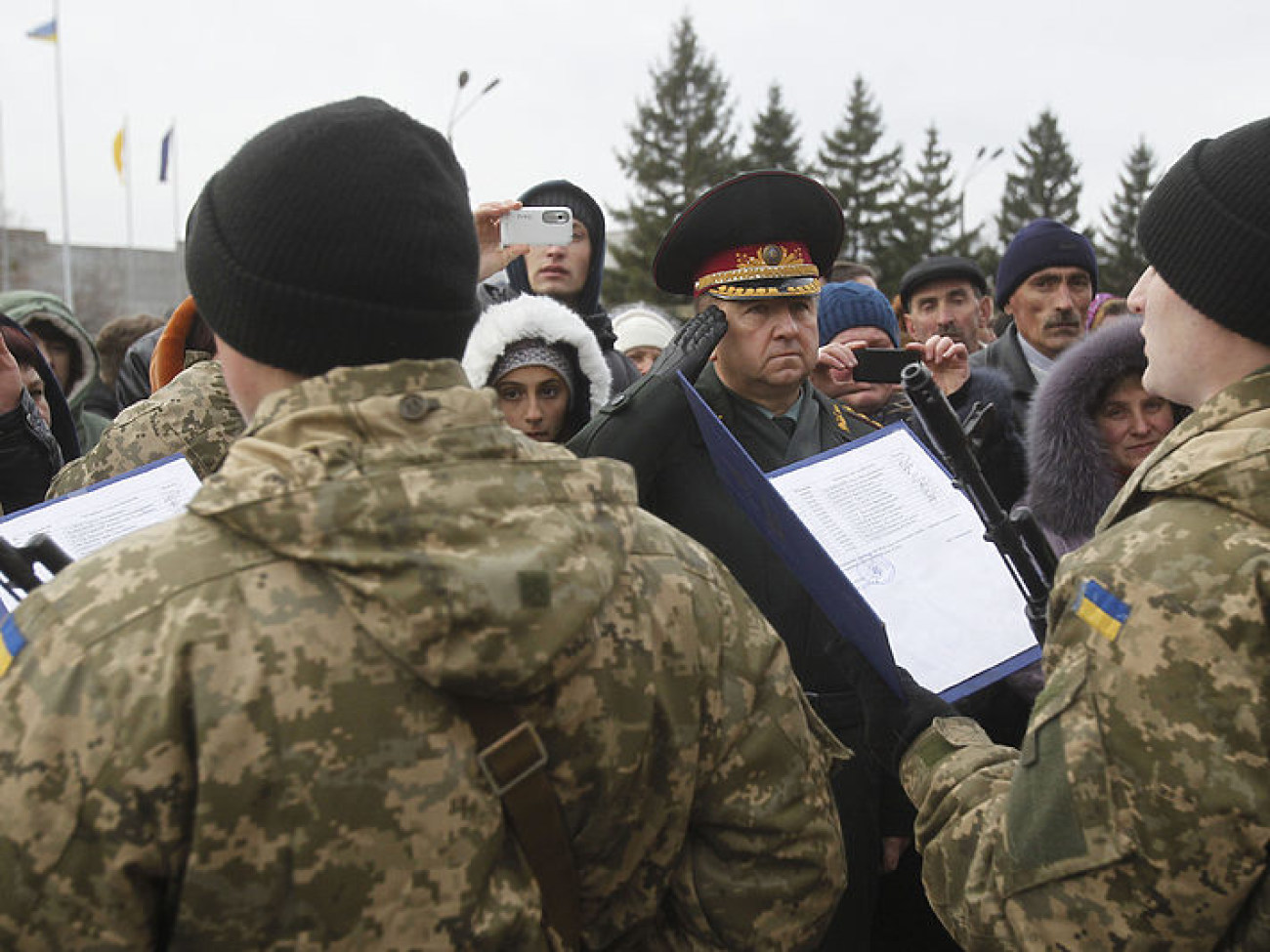 Новобранцы Генштаба Вооруженных Сил Украины приняли военную присягу