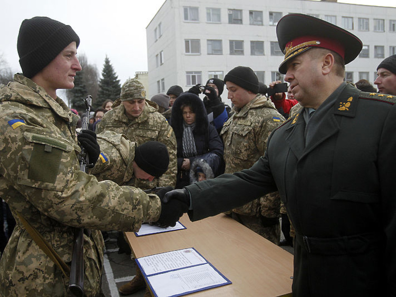 Новобранцы Генштаба Вооруженных Сил Украины приняли военную присягу