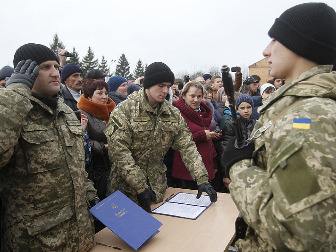 Новобранцы Генштаба Вооруженных Сил Украины приняли военную присягу