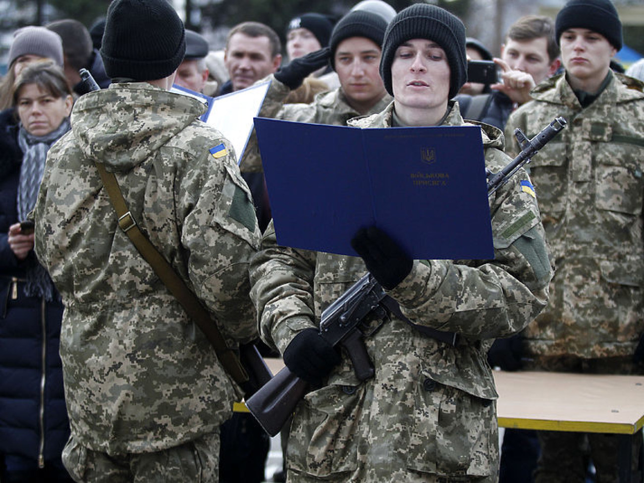 Новобранцы Генштаба Вооруженных Сил Украины приняли военную присягу