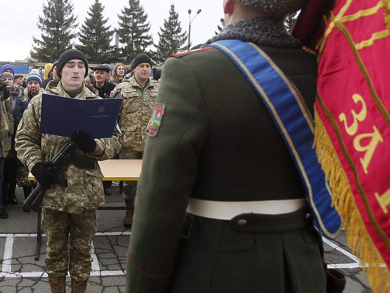 Новобранцы Генштаба Вооруженных Сил Украины приняли военную присягу