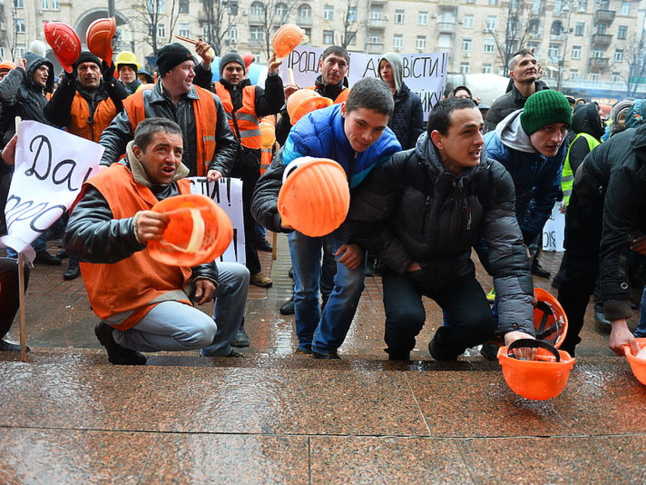 Киевские строители бастовали под КГГА