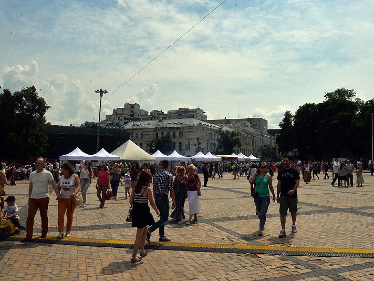 Как киевляне День города праздновали