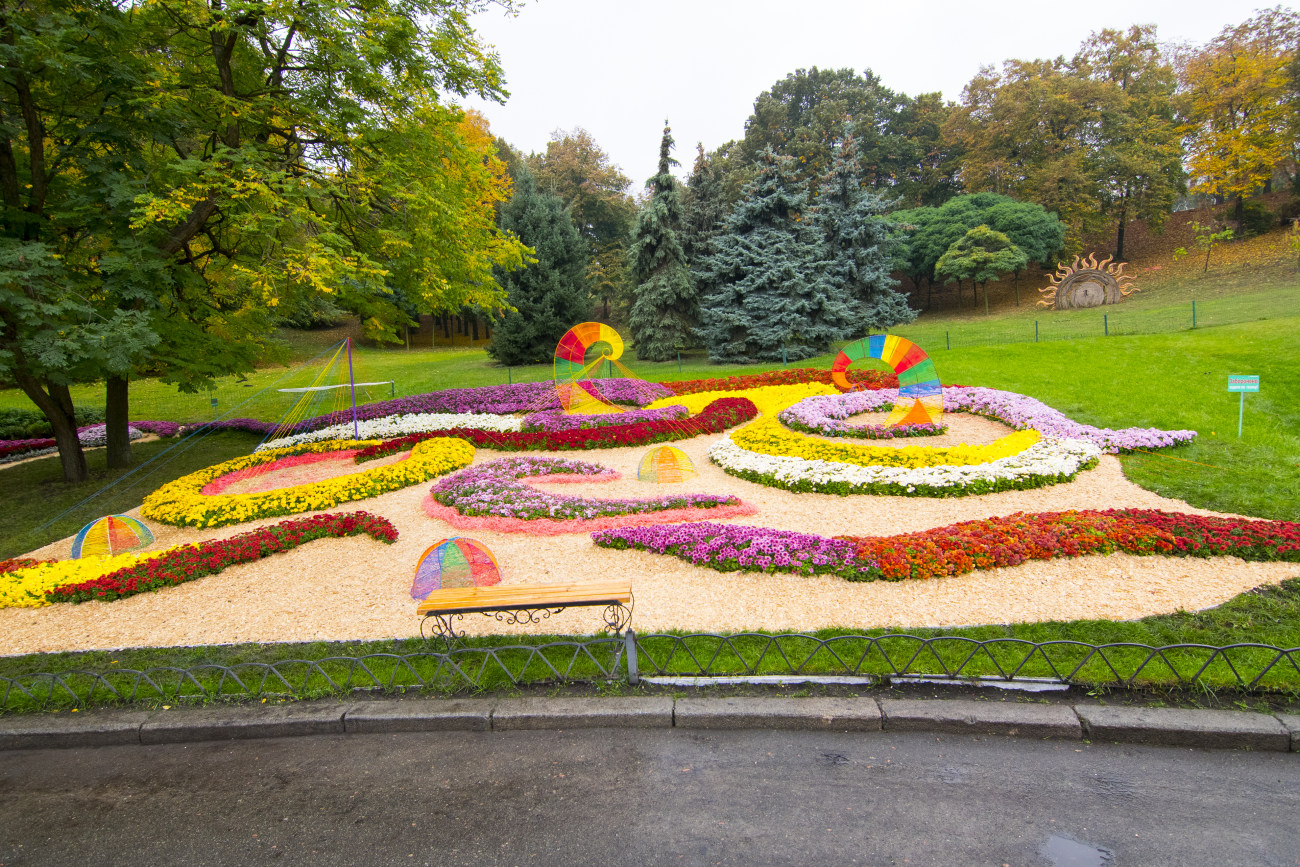 В Киеве открылась выставка хризантем «Мелодия осени»