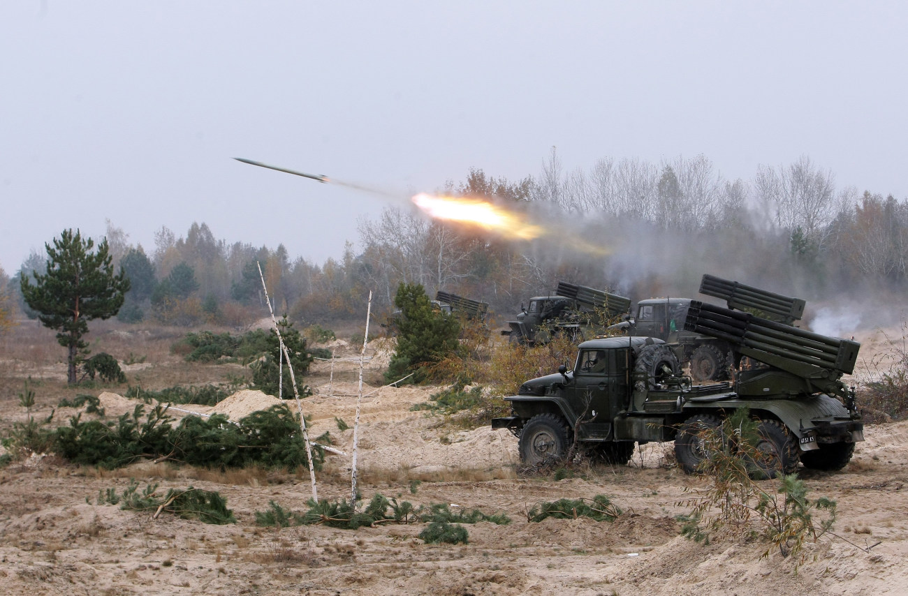 Под Киевом солдаты соревновались за звание лучшей артиллерийской батареи ВСУ