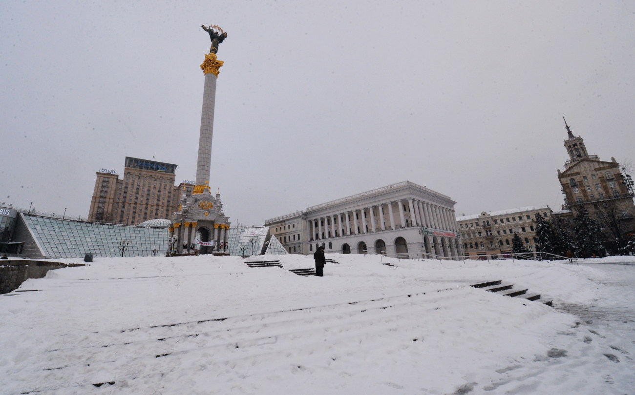 Киев утонул в сугробах