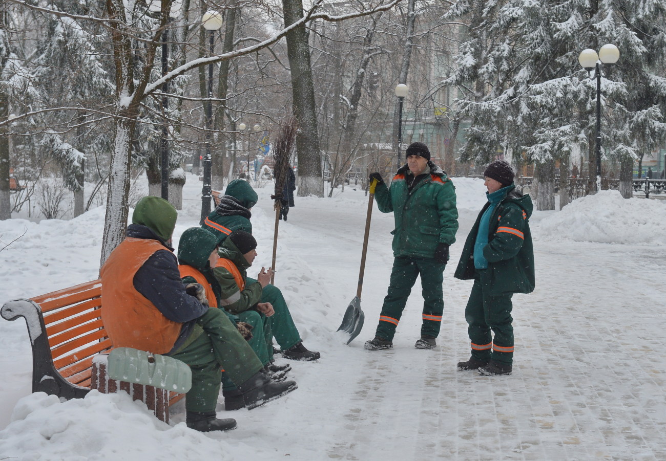 Киев утонул в сугробах