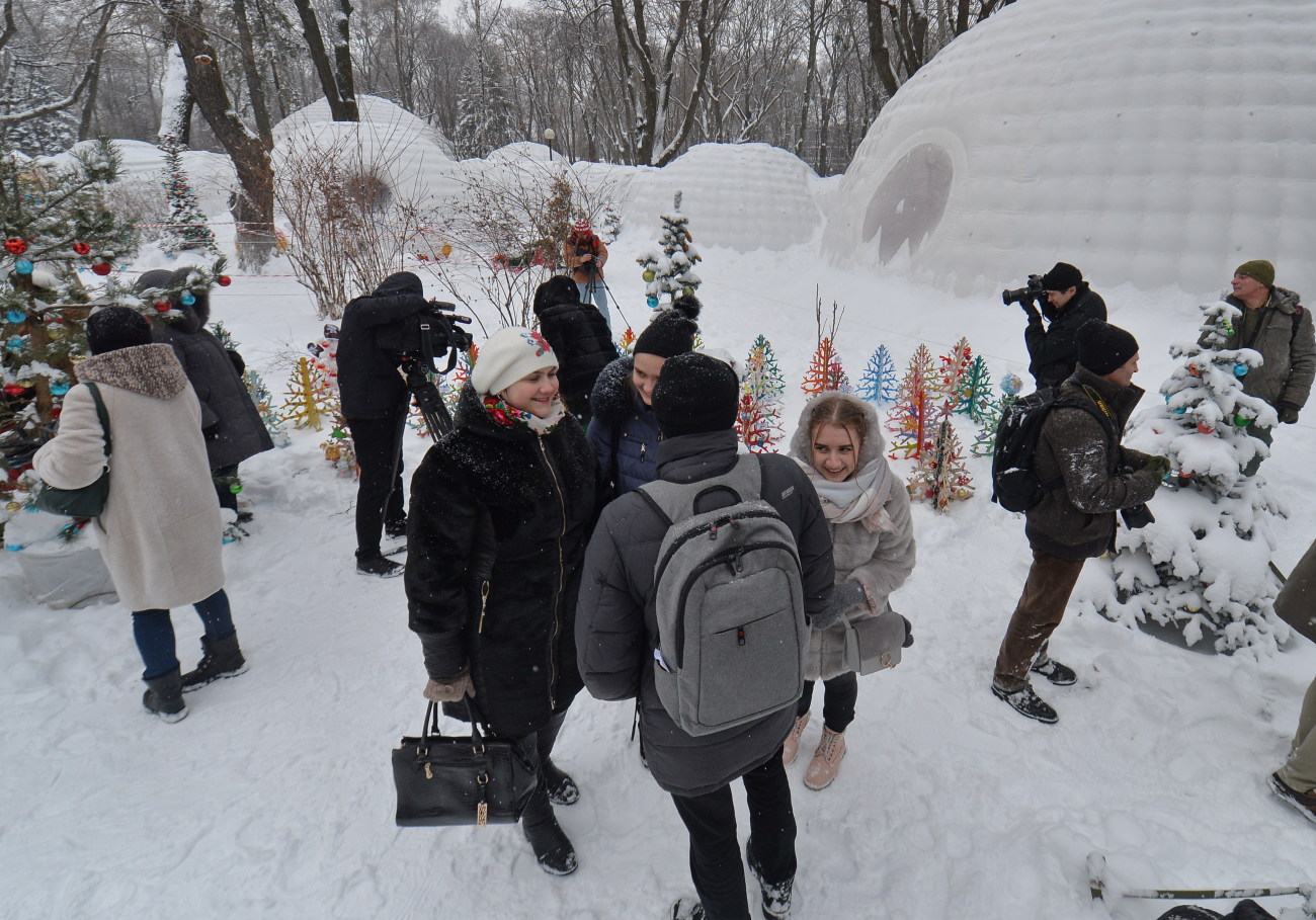 В Мариинском парке Киева закрылась резиденция Санта Клауса