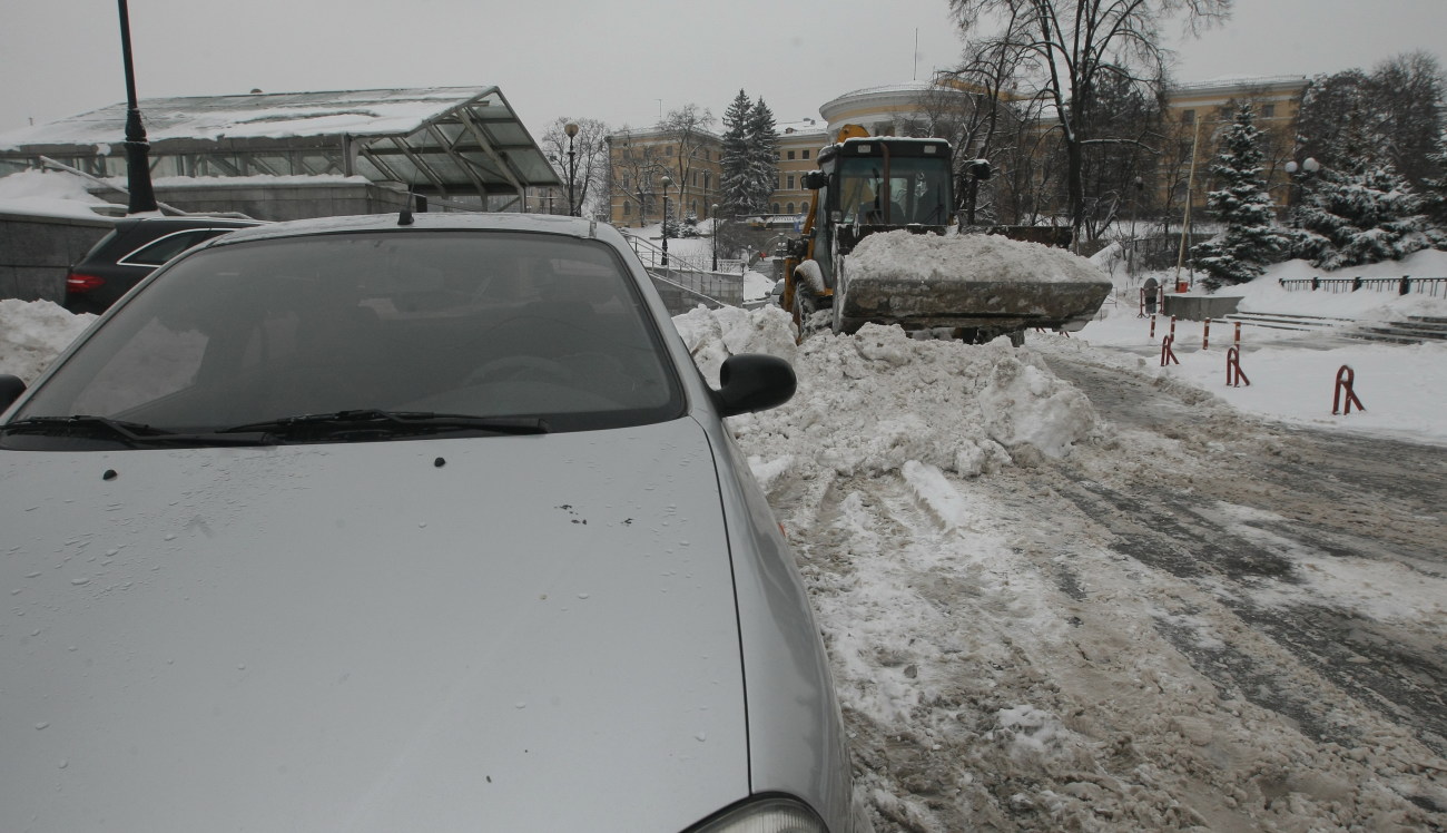 Киев утонул в сугробах