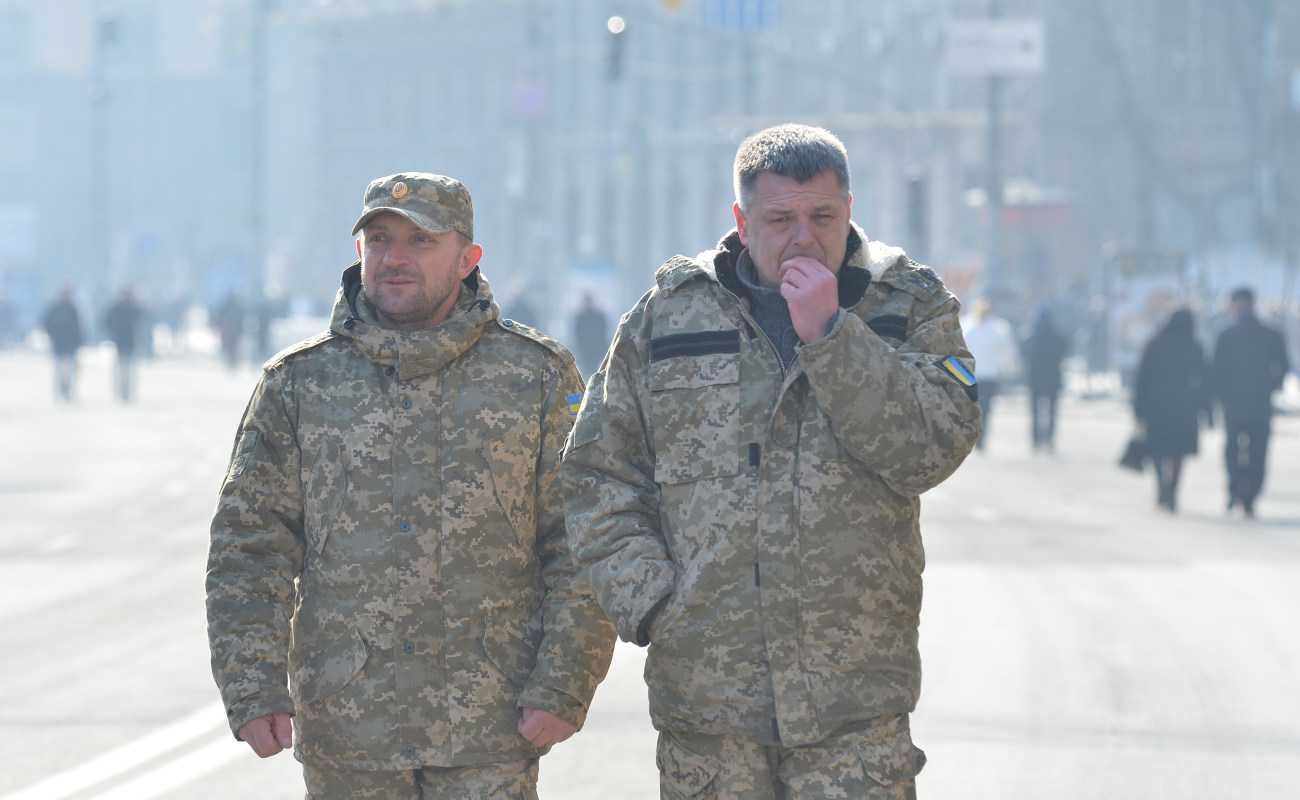 Центр Киева перекрыт металлическими заборами