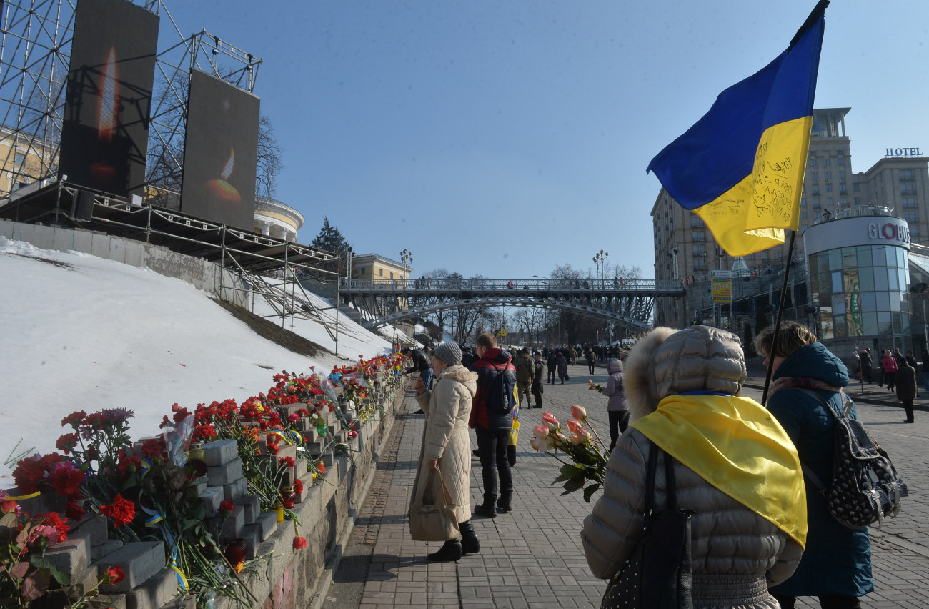 Центр Киева перекрыт металлическими заборами