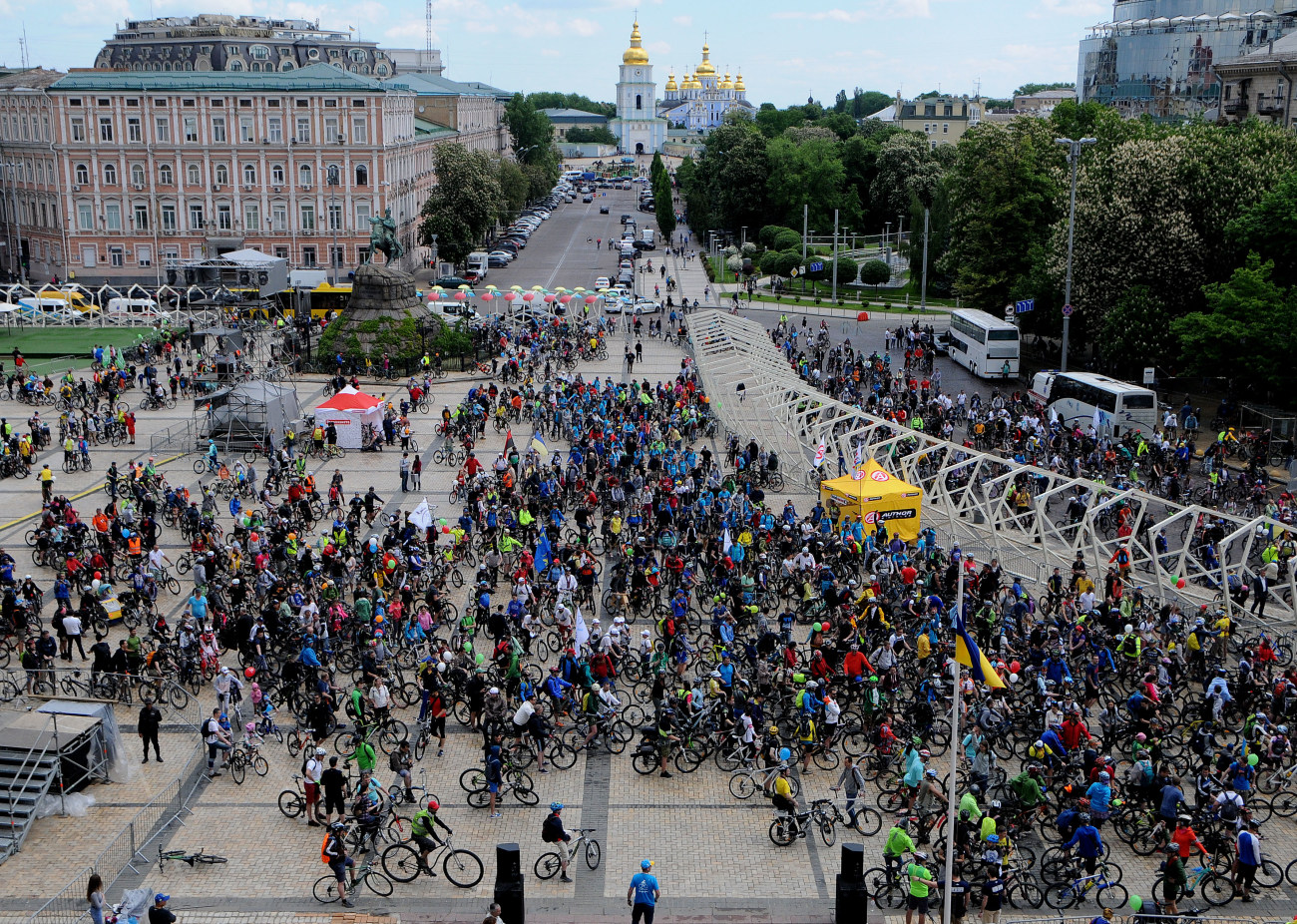 В Киеве состоялся Всеукраинский Велодень