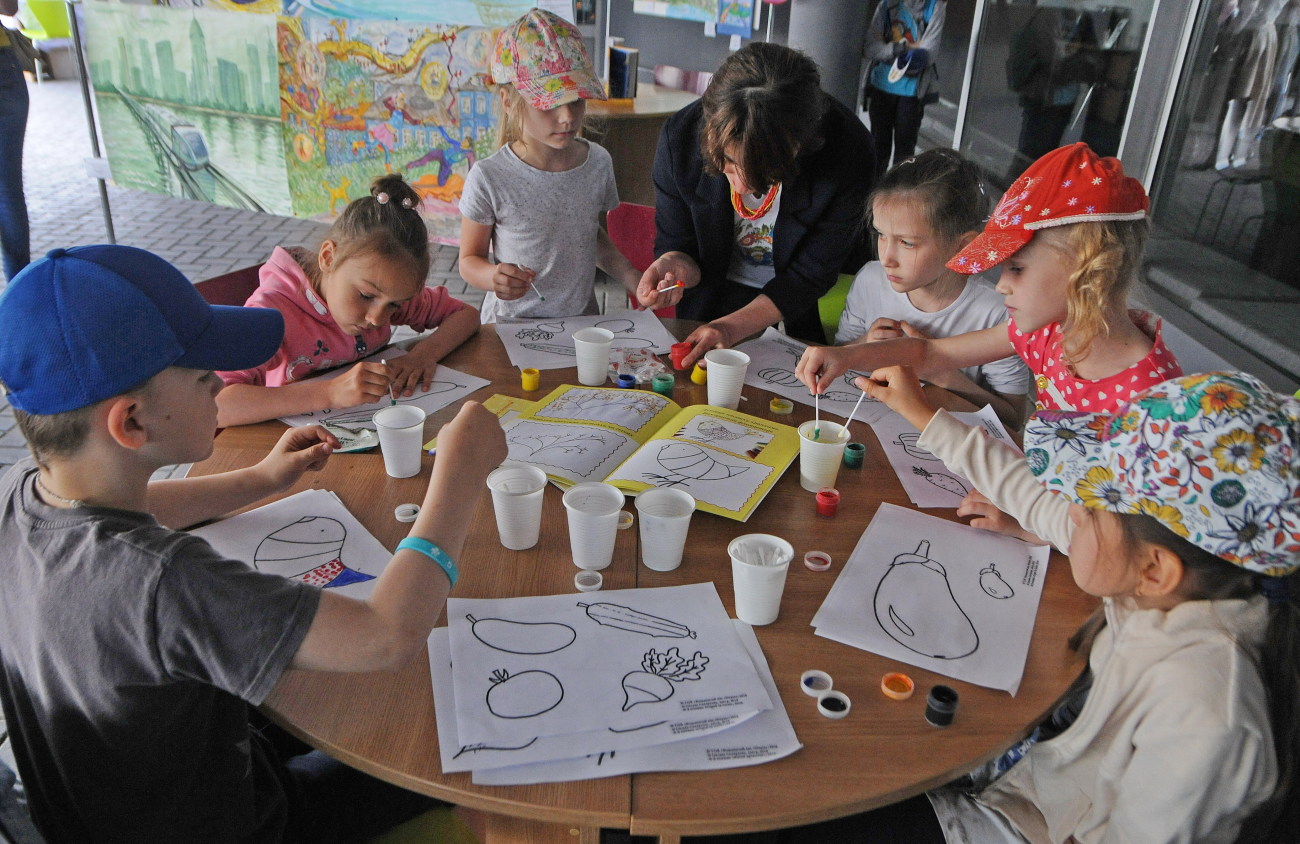 В Международный день защиты детей киевская библиотека устроила своим маленьким читателям праздник