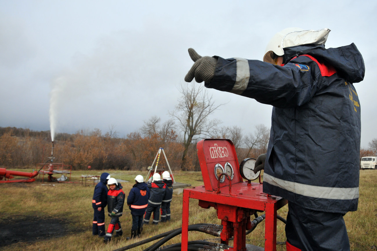 На Харьковщине учились тушить газ