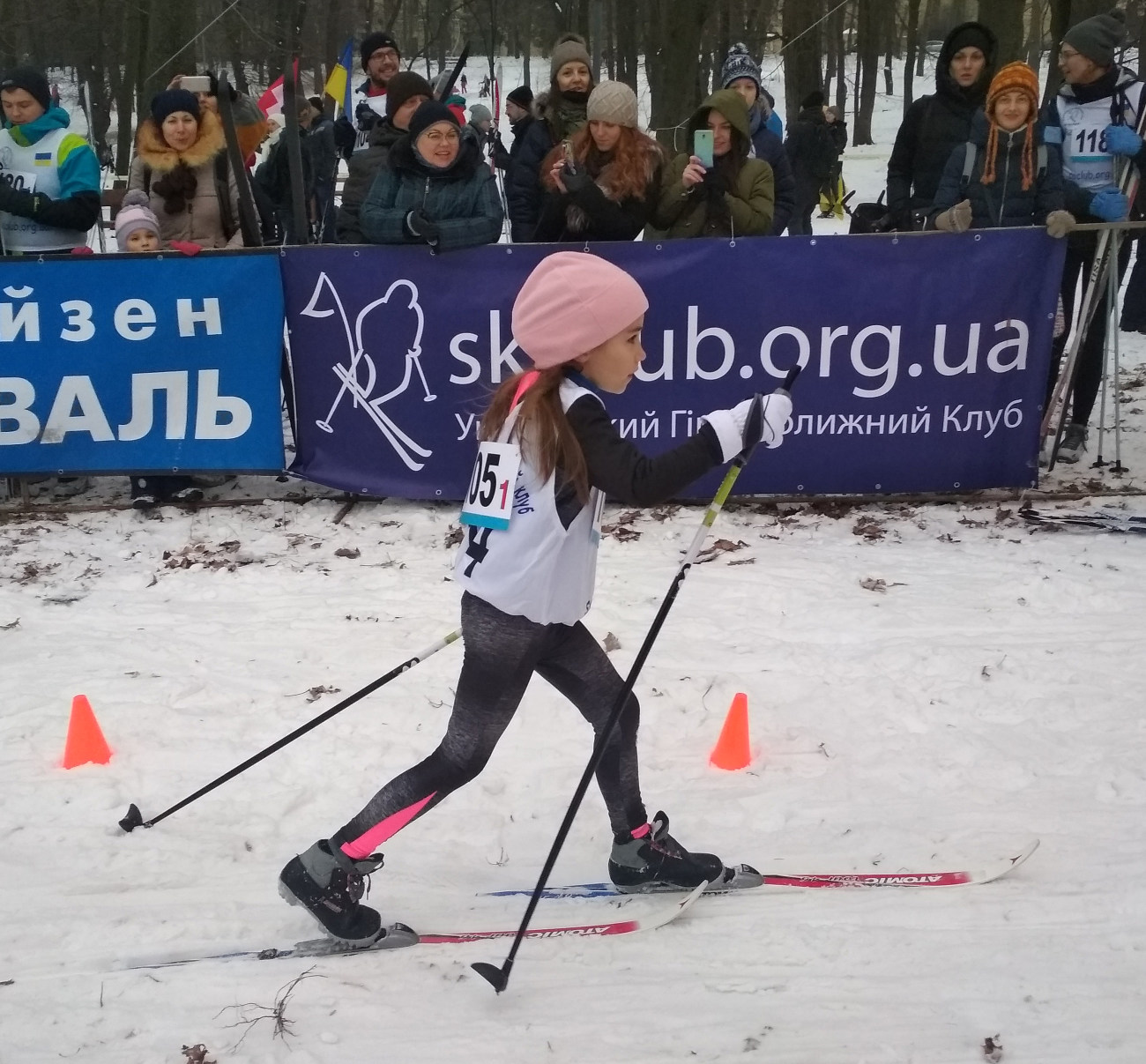 Дипломаты устроили в Киеве лыжные гонки