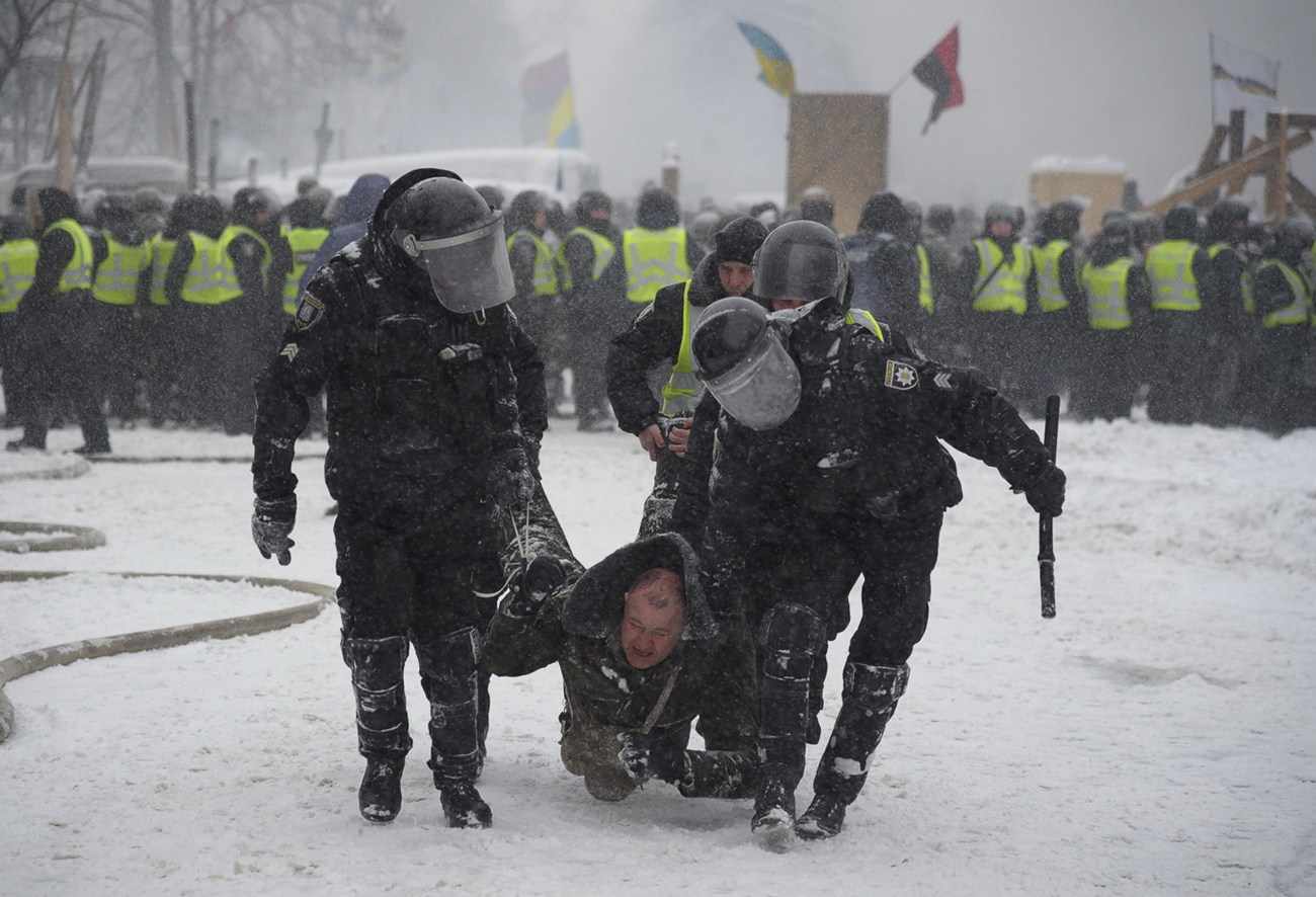 В Киеве снесли палаточный городок