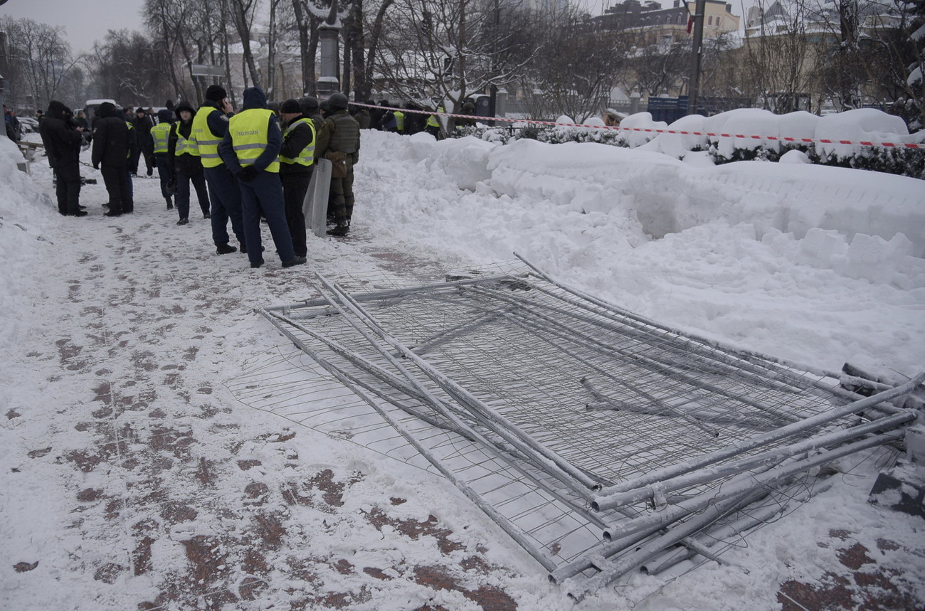 В Киеве снесли палаточный городок