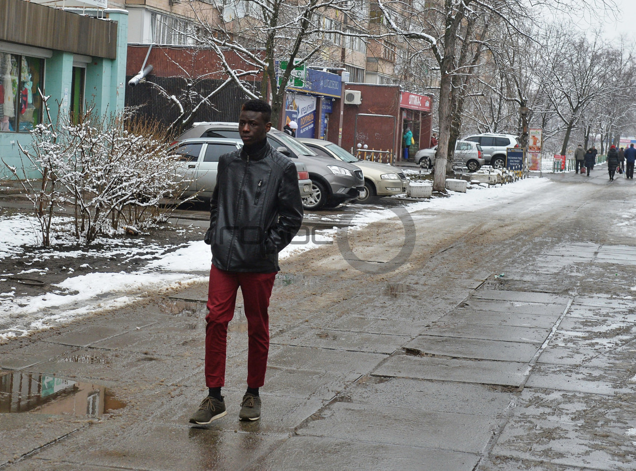 В Киеве снова снег