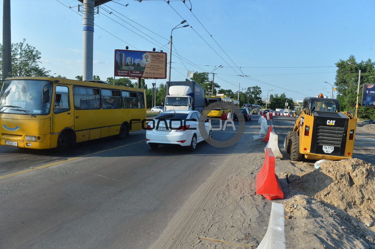 Ремонт дороги на Телиги в Киеве подходит к концу
