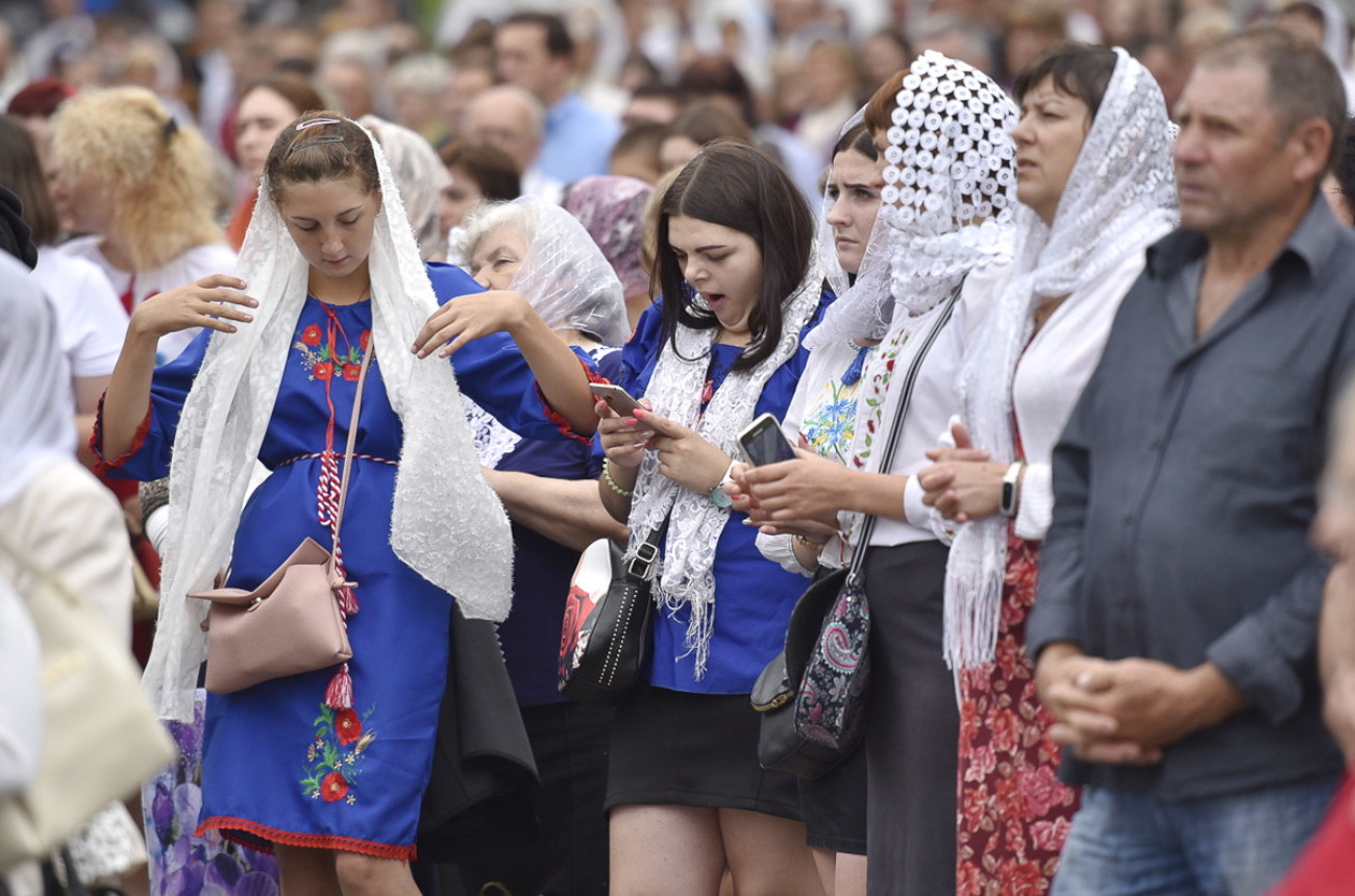 Верующие Украинской автокефальной православной церкви  прошли крестным ходом в Киеве