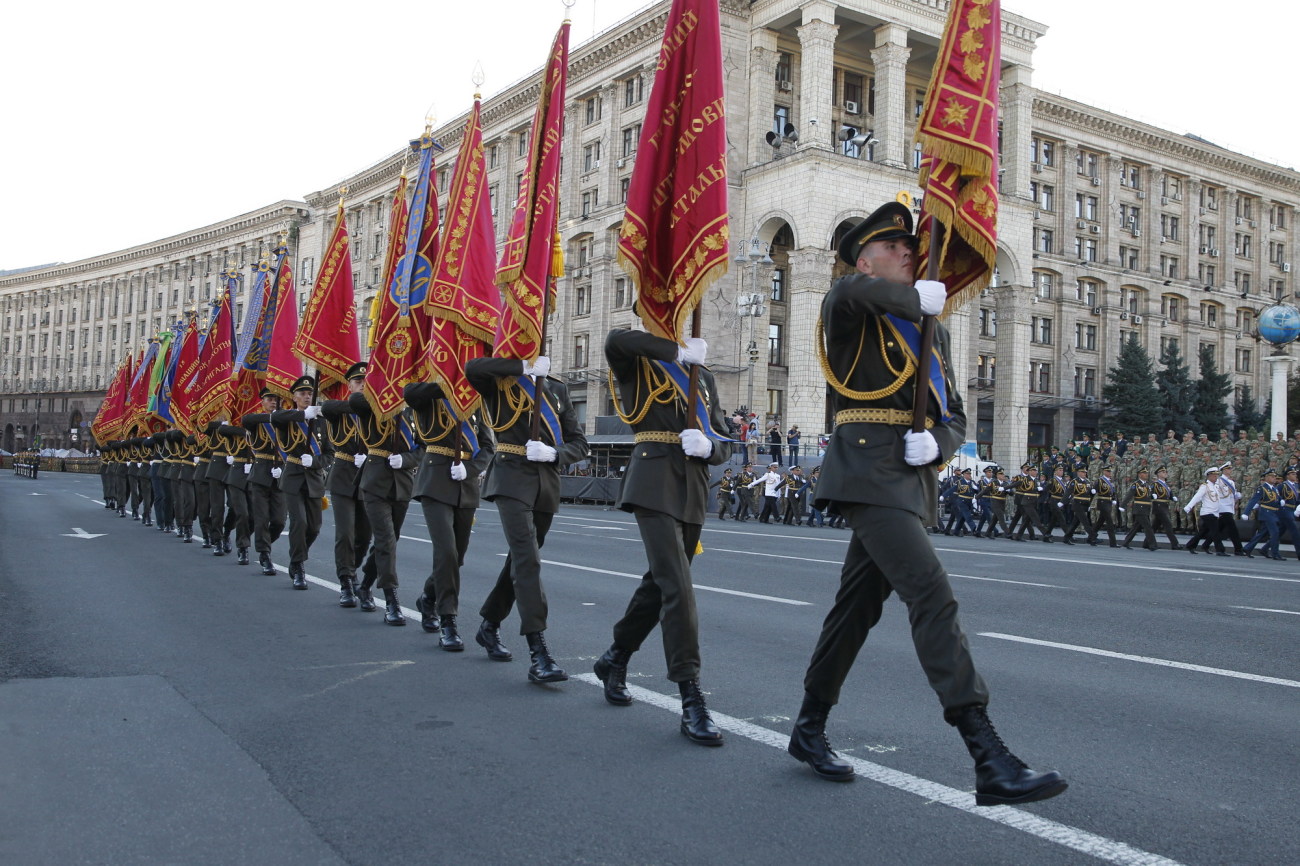 Центр Киева снова парализовало из-за генеральной репетиции военного парада