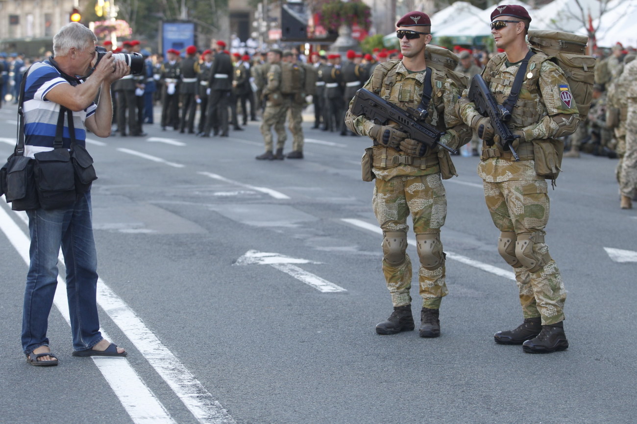 Центр Киева снова парализовало из-за генеральной репетиции военного парада