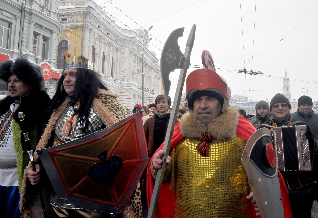 Украинцы празднуют  Щедрый вечер