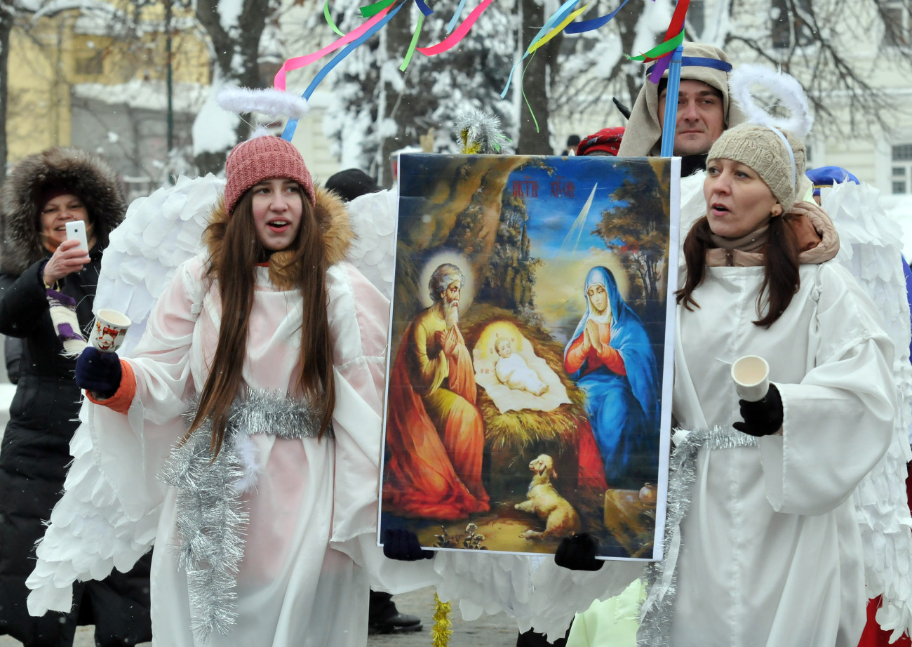 Украинцы празднуют  Щедрый вечер