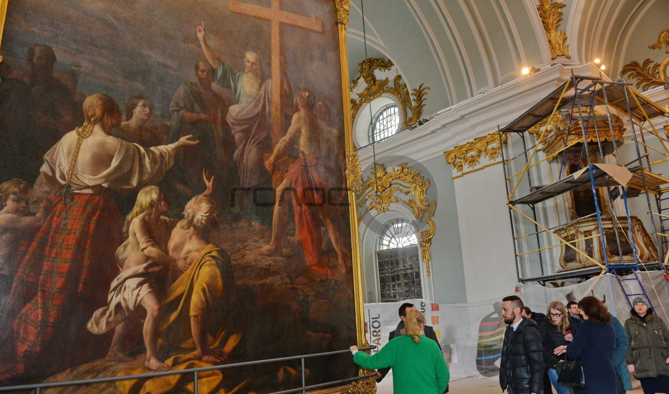 В Андреевскую церковь вернули старинный холст с изображением Тараса Шевченко