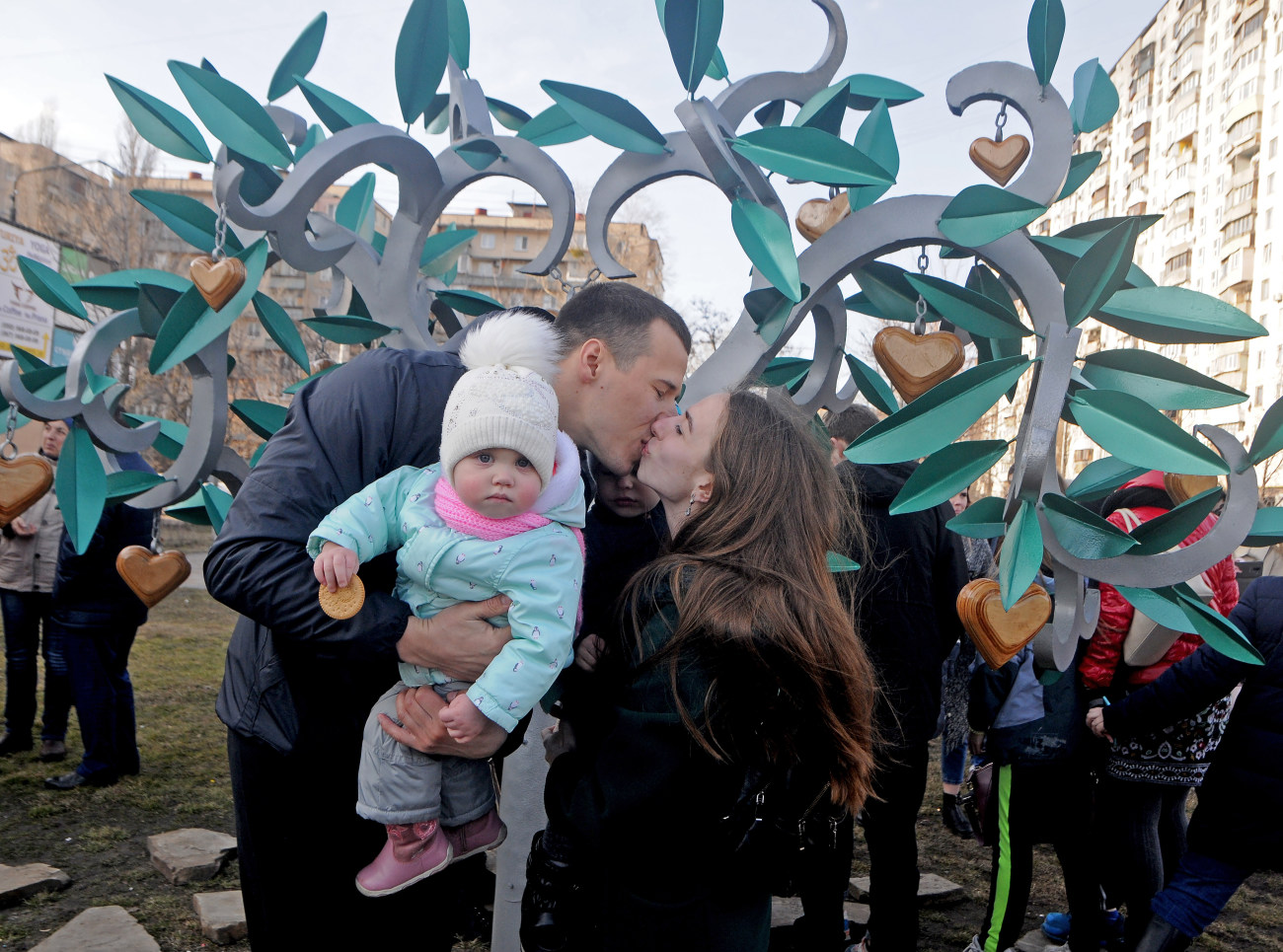 В Киеве появилось «Место поцелуев»