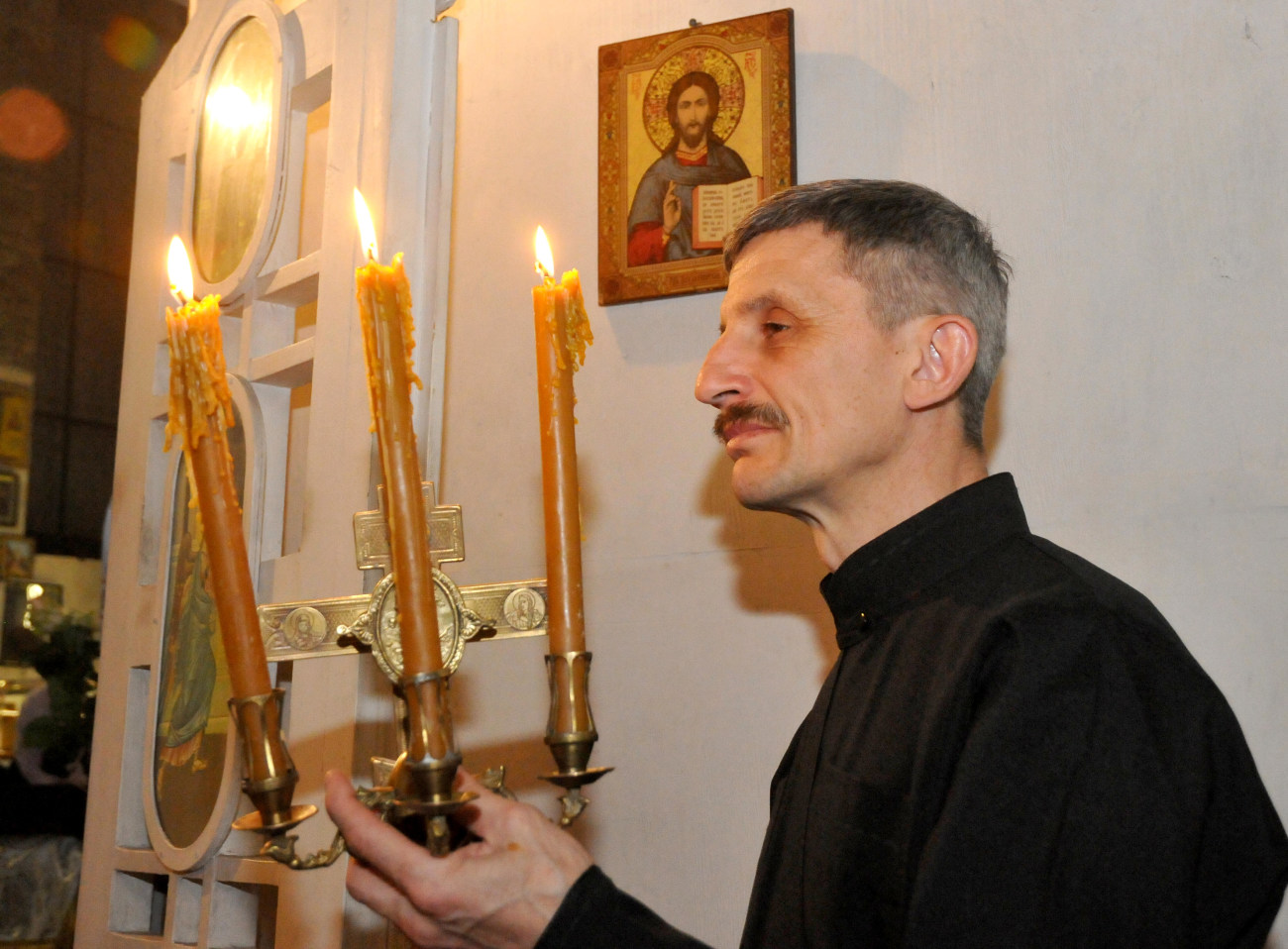 Ночное Пасхальное богослужение в Харькове