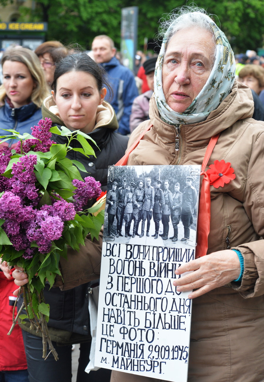 День Победы в Киеве: ветераны, портреты и задержание