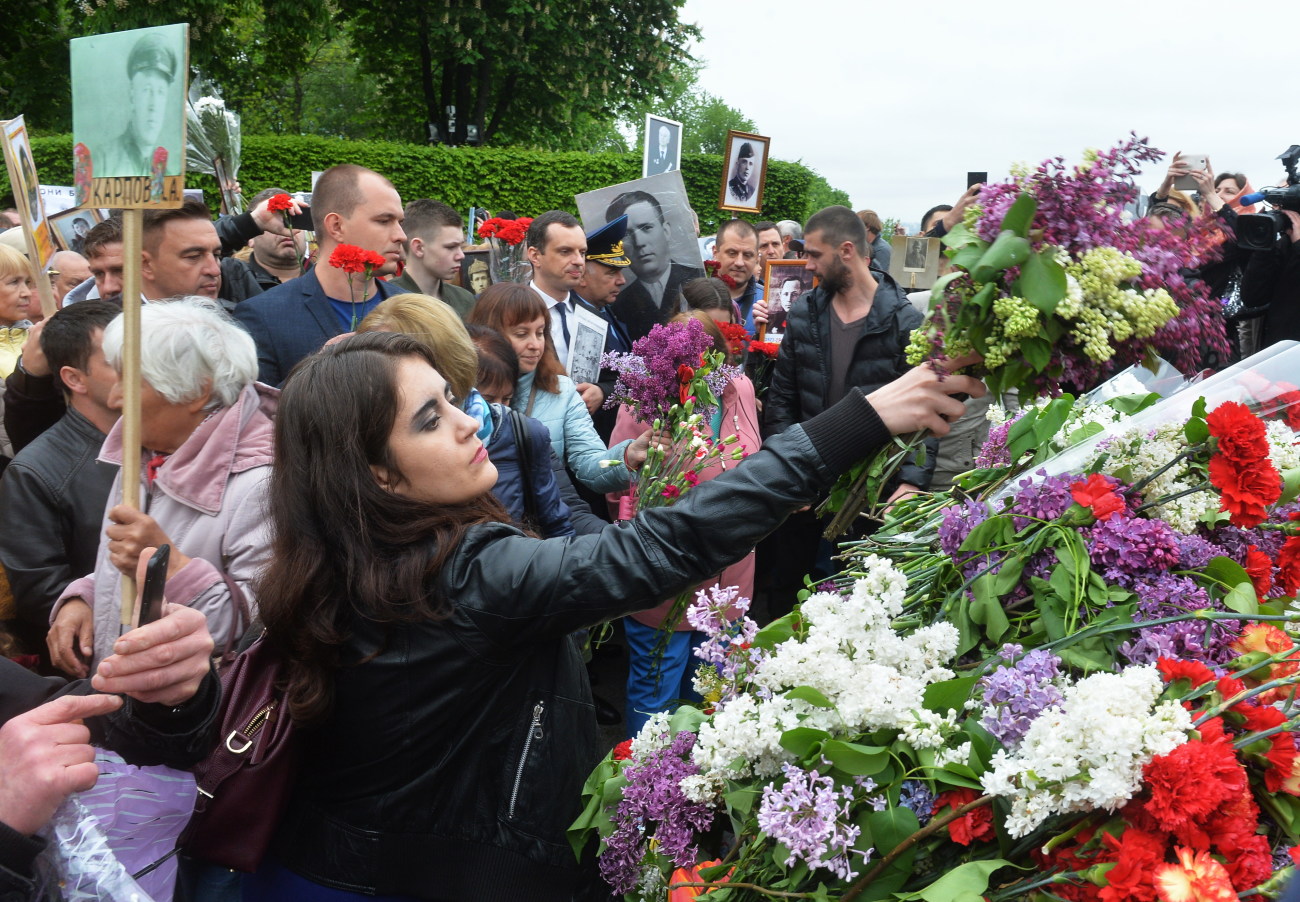 День Победы в Киеве: ветераны, портреты и задержание