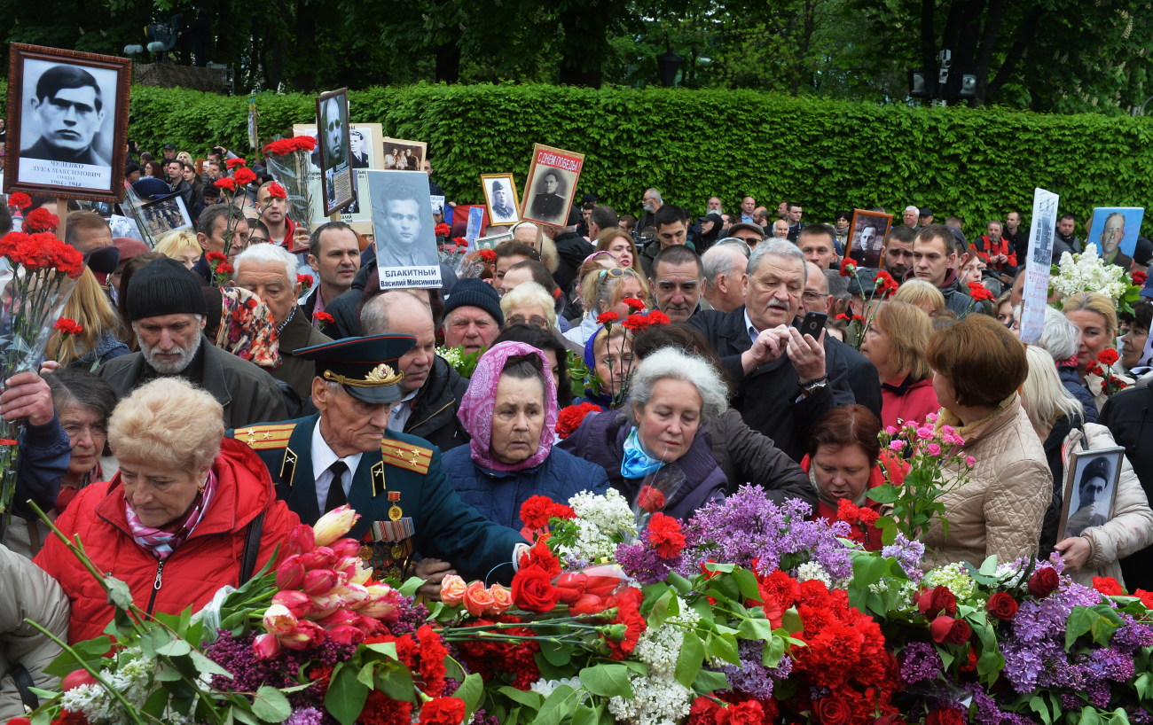 День Победы в Киеве: ветераны, портреты и задержание