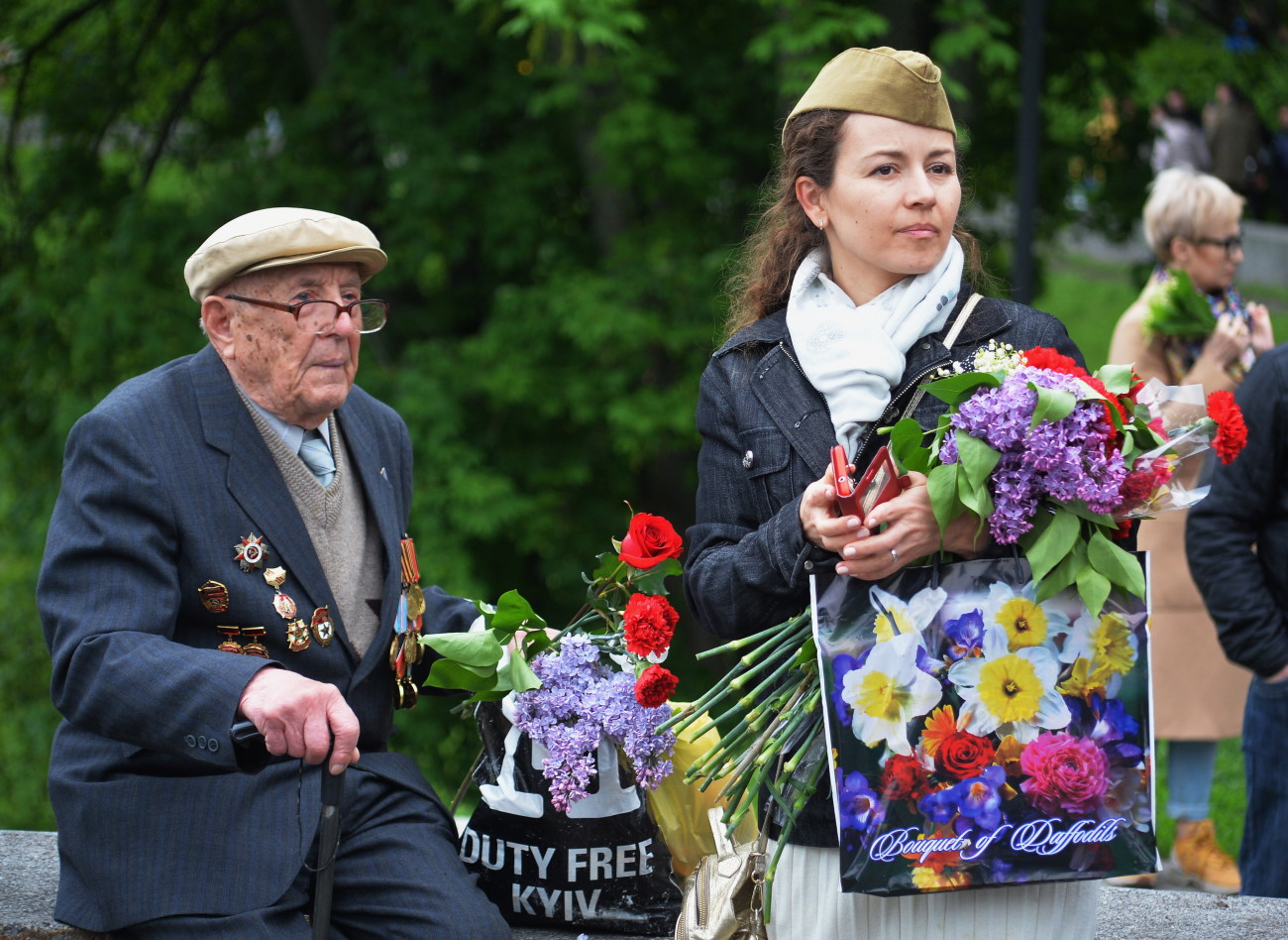 День Победы в Киеве: ветераны, портреты и задержание
