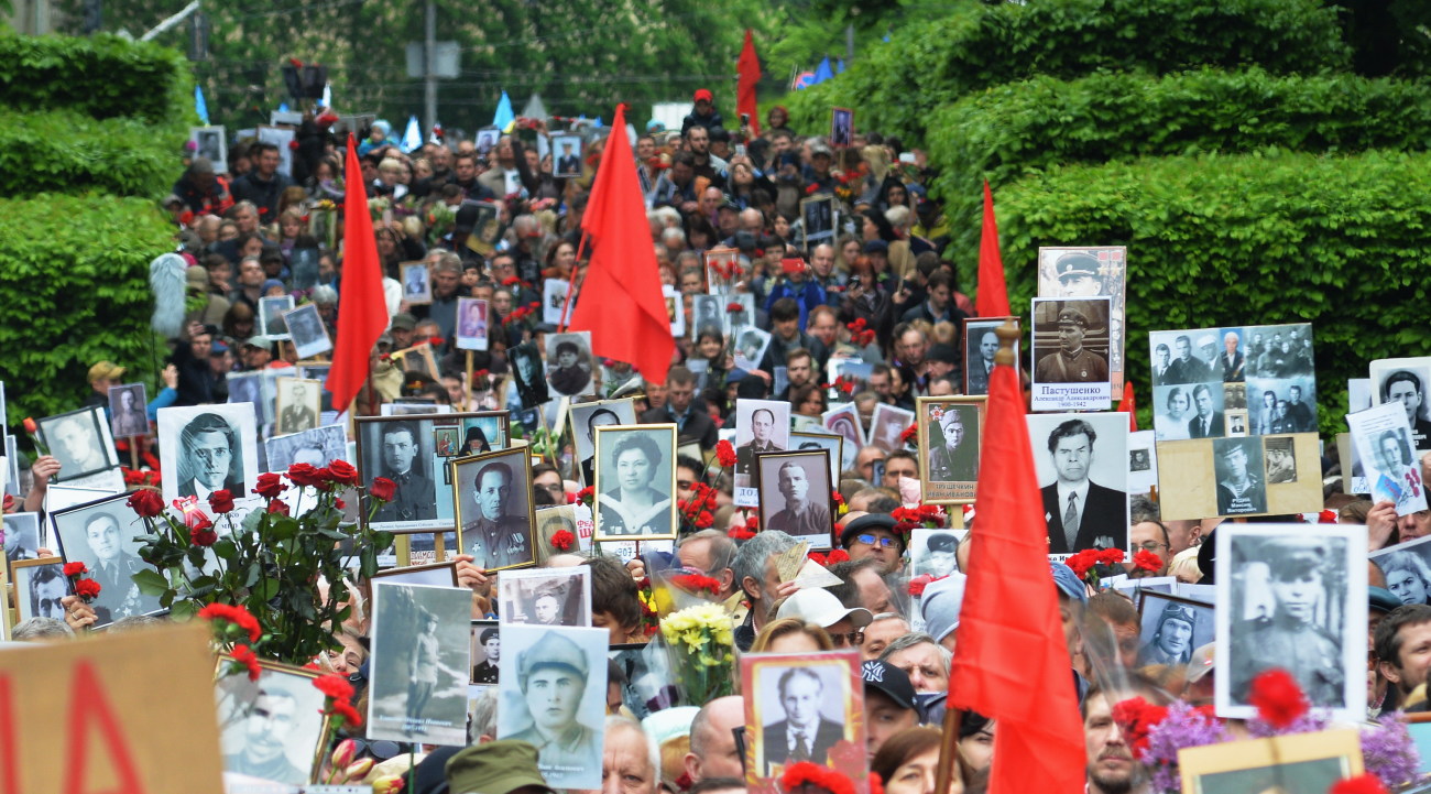 День Победы в Киеве: ветераны, портреты и задержание