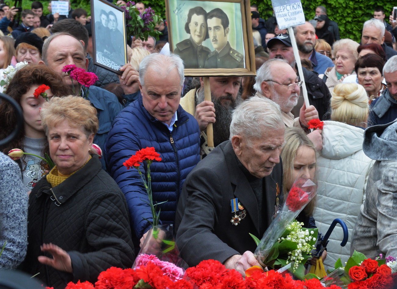 День Победы в Киеве: ветераны, портреты и задержание