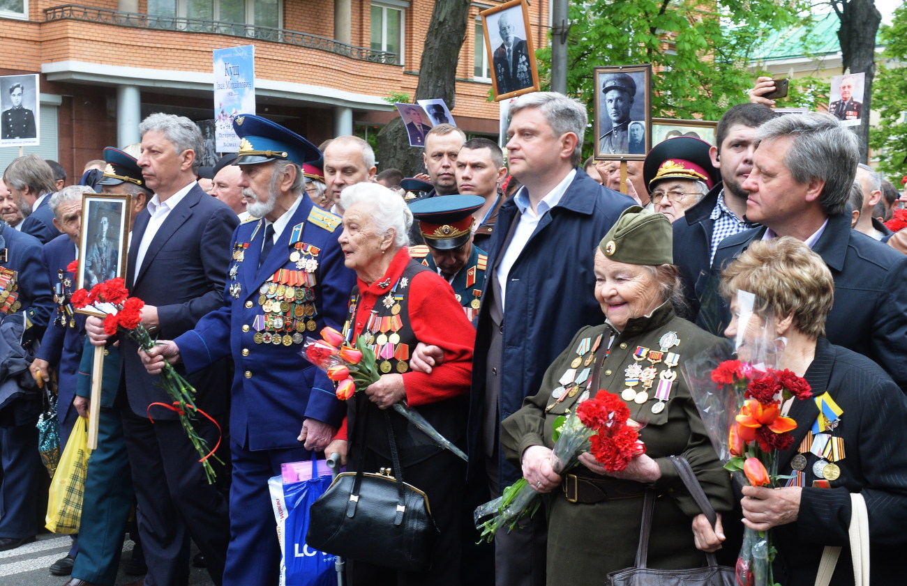 День Победы в Киеве: ветераны, портреты и задержание