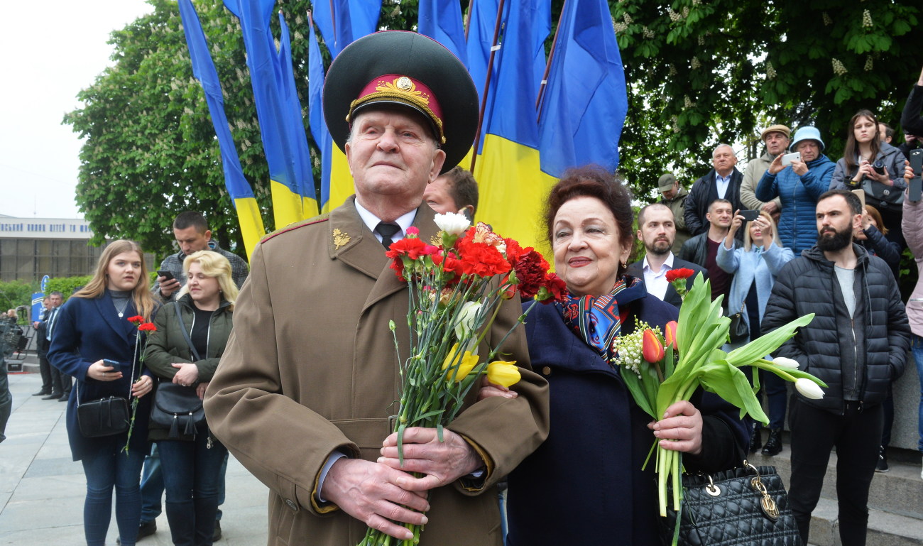 День Победы в Киеве: ветераны, портреты и задержание