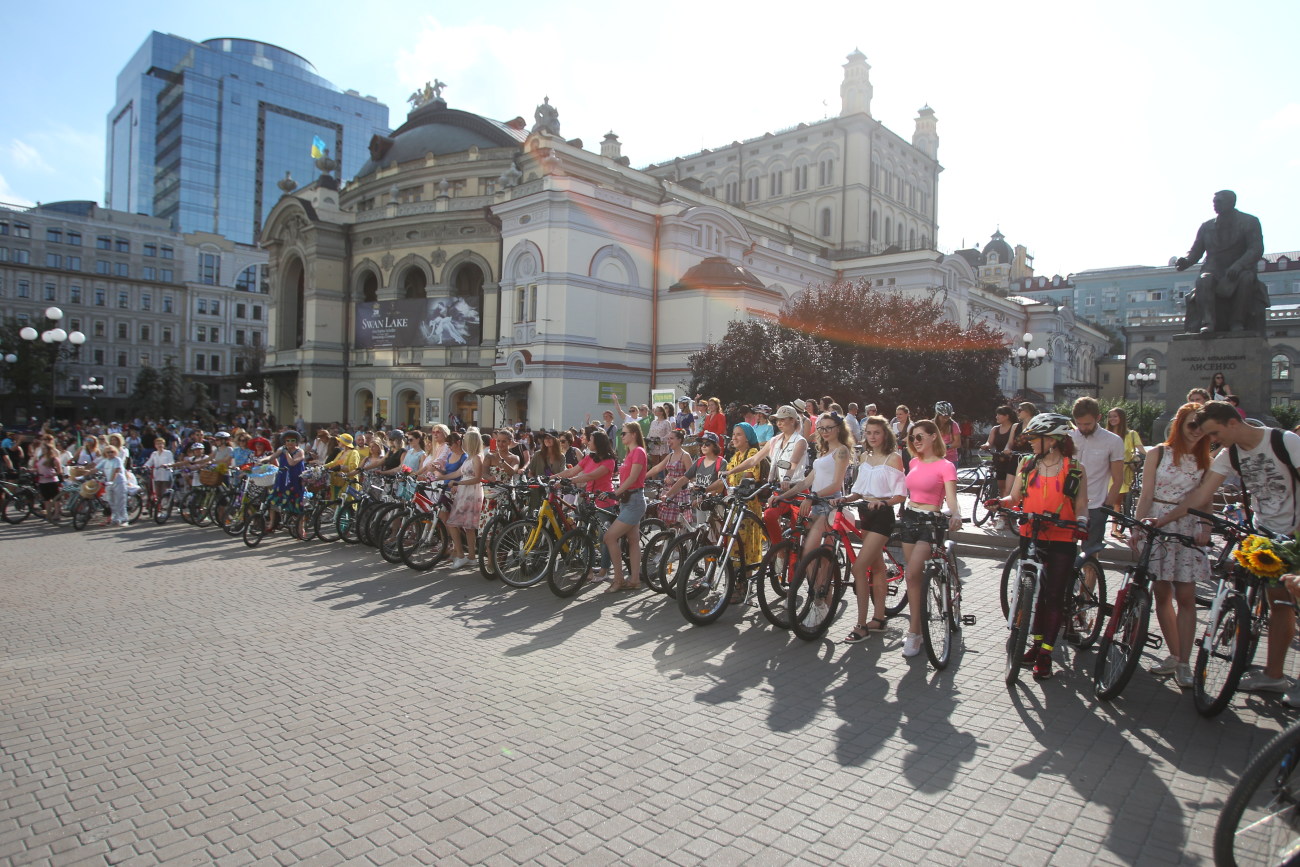 В Киеве прошел женский вело-парад