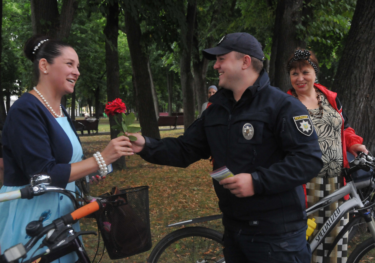 Велопарад «Девочки в ретро или леди на велосипеде» в Харькове