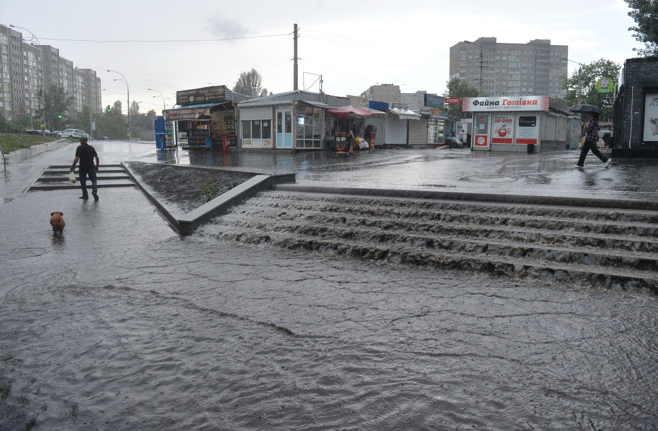 По Киеву прошел ураган