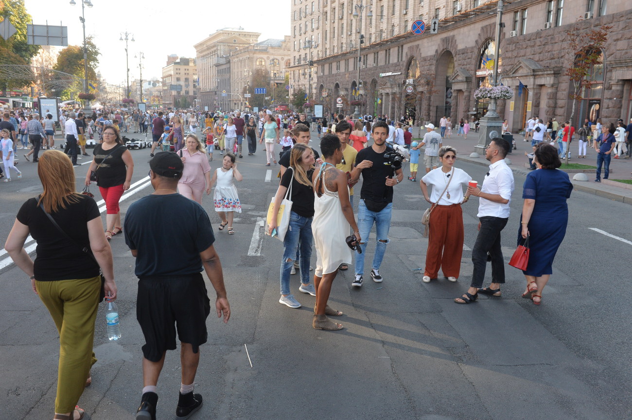 День Независимости киевляне праздновали до поздна