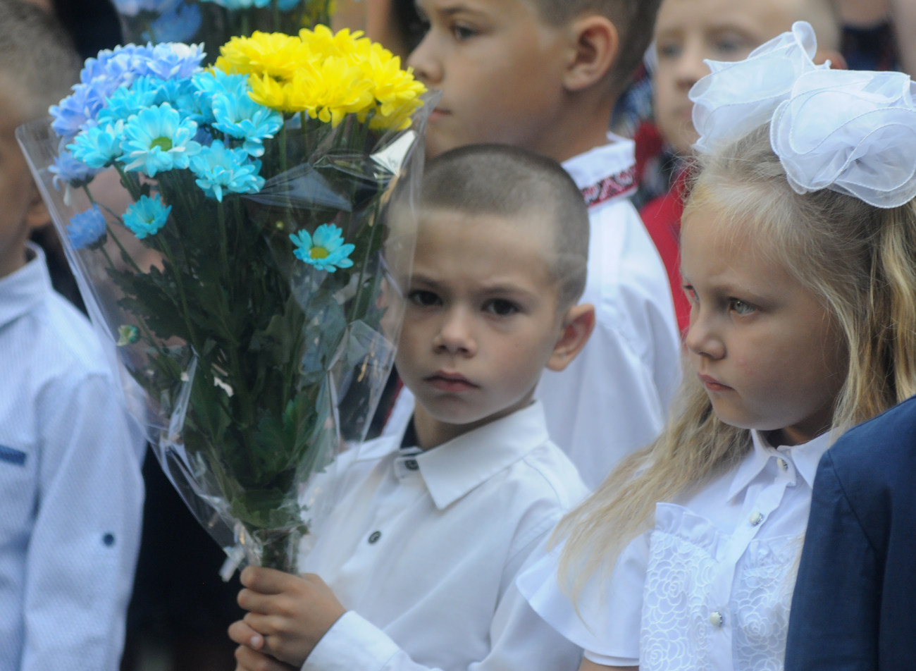 В украинских школьников начался учебный год