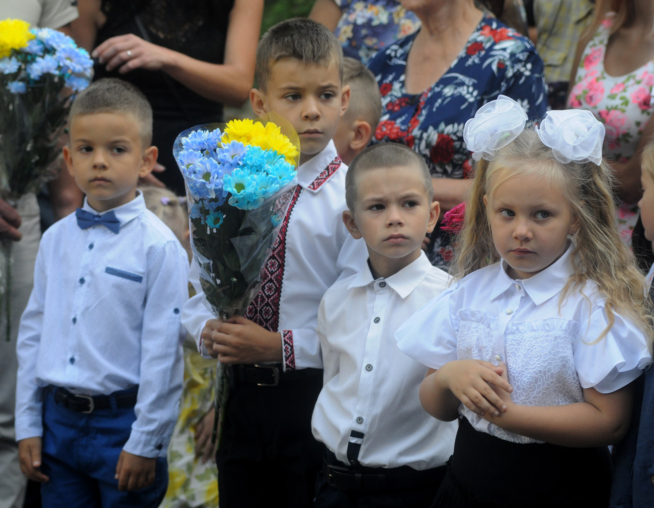 В украинских школьников начался учебный год