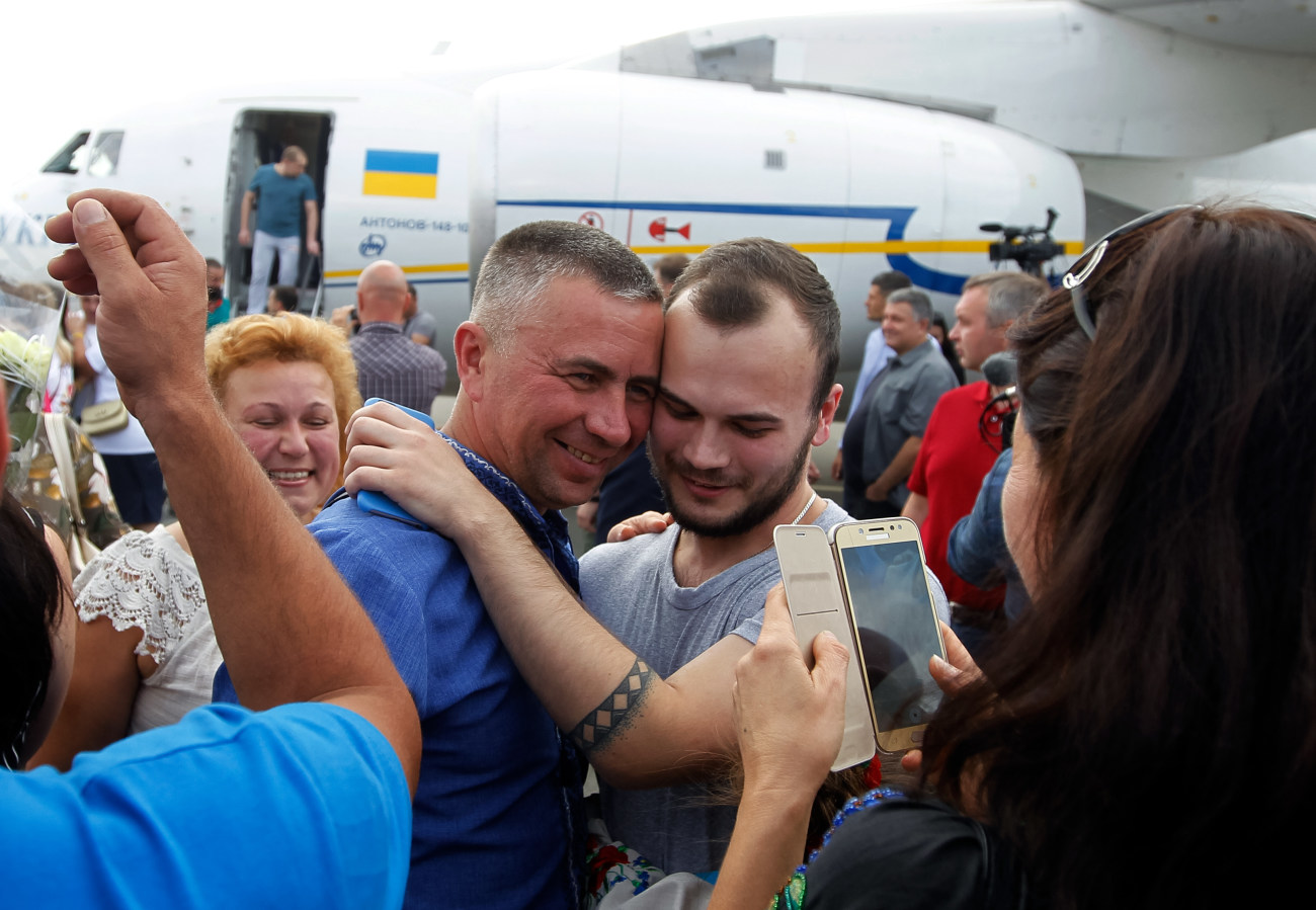 Пленные украинцы вернулись на родину